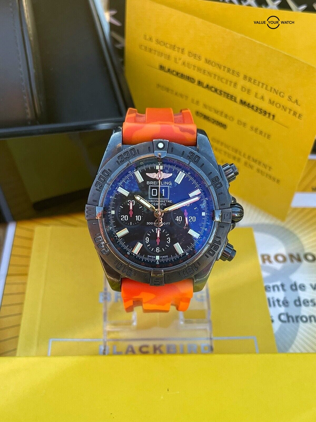 Breitling Blackbird Blacksteel 44 Chronograph Chronometer M4435911 - 786/2000 - Image 11