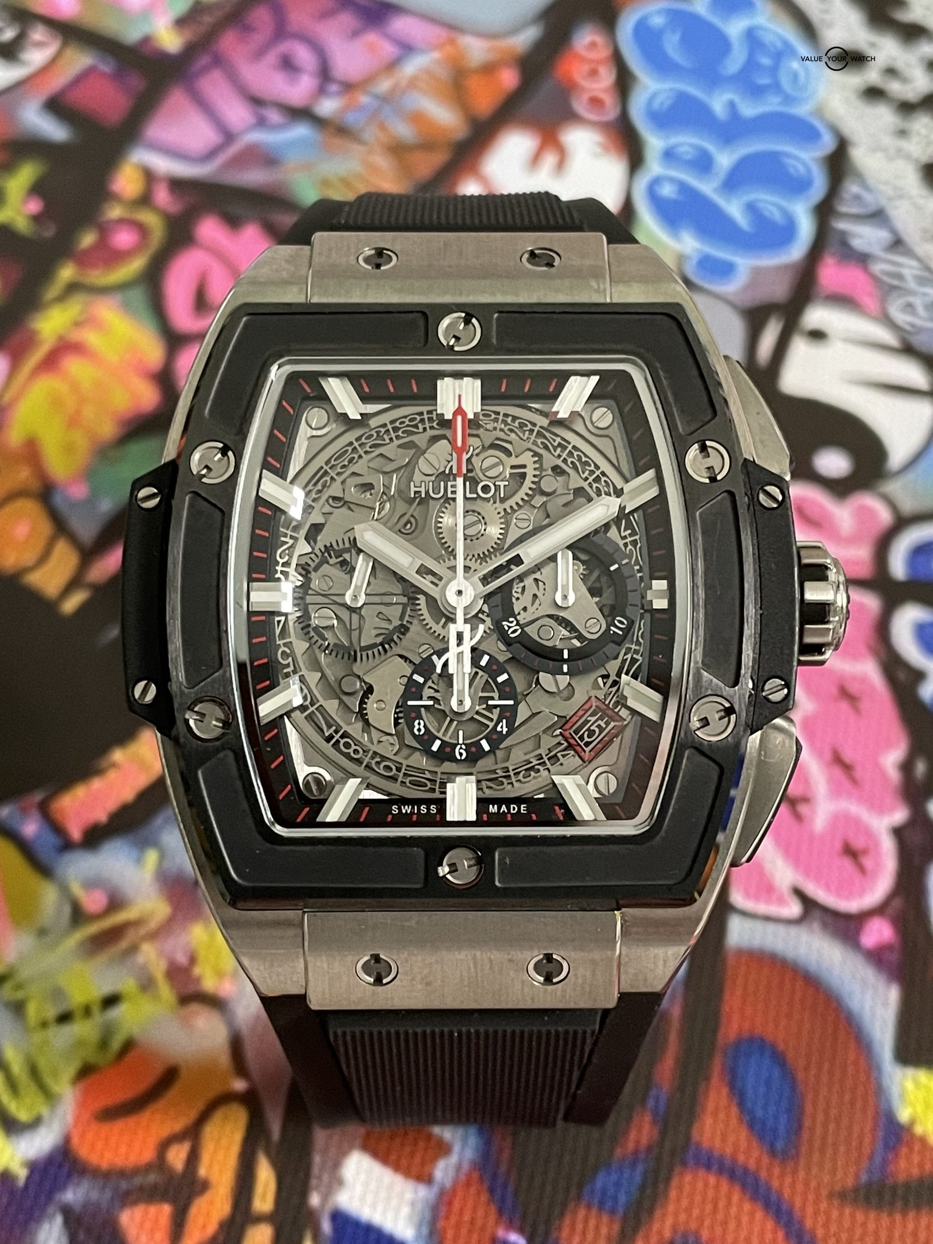 Hublot Spirit of Big Bang Titanium Ceramic Chronograph 42mm – 641.NM.0173.LR – Like-New 2021 Full Set + Extra Strap