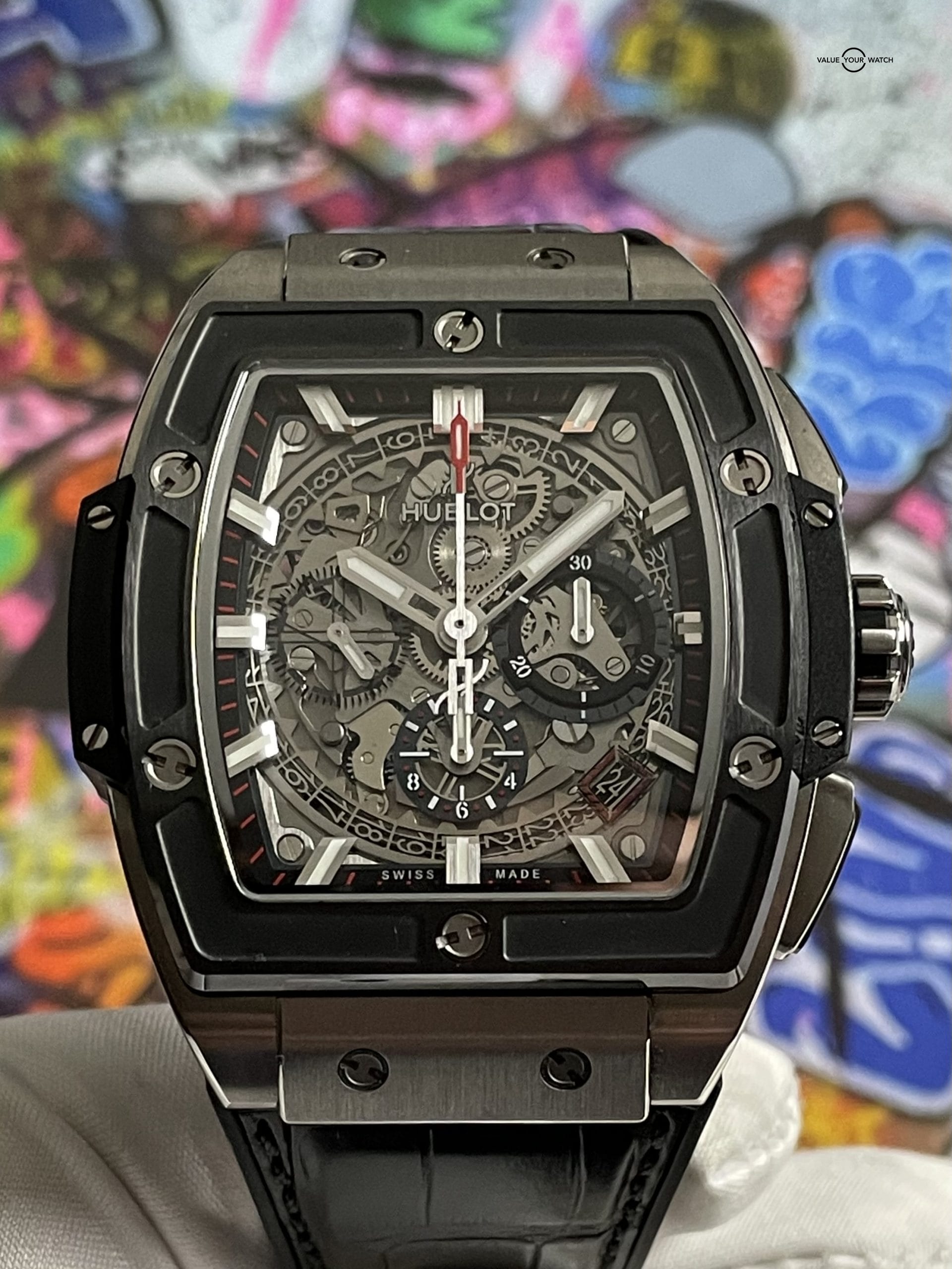 Hublot Spirit of Big Bang Titanium Ceramic Chronograph 42mm – 641.NM.0173.LR – Like-New 2021 Full Set + Extra Strap - Image 3