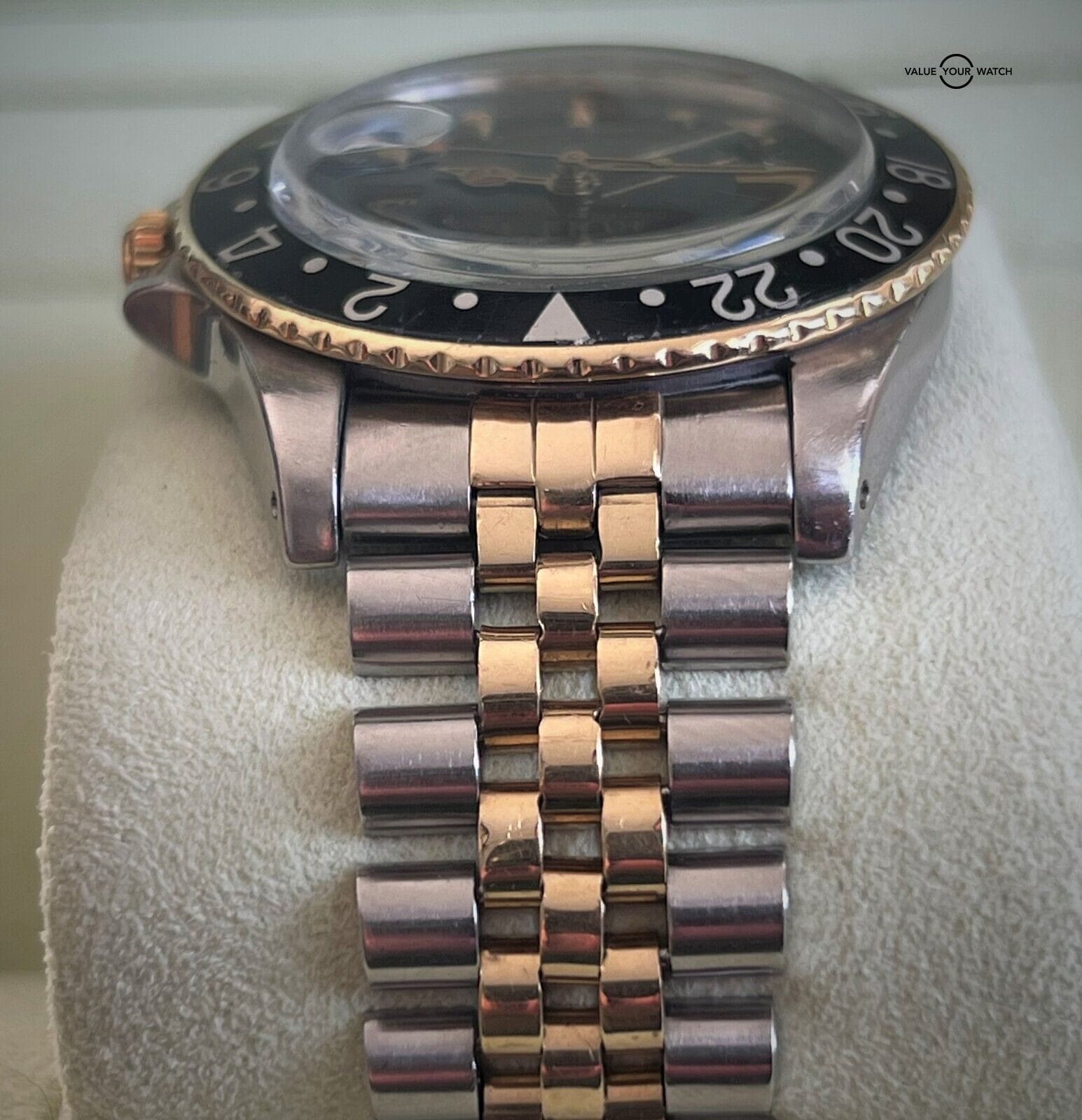 Rolex GMT Master 16753 18K Yellow Gold & Stainless Steel Black Nipple Dial! - Image 8