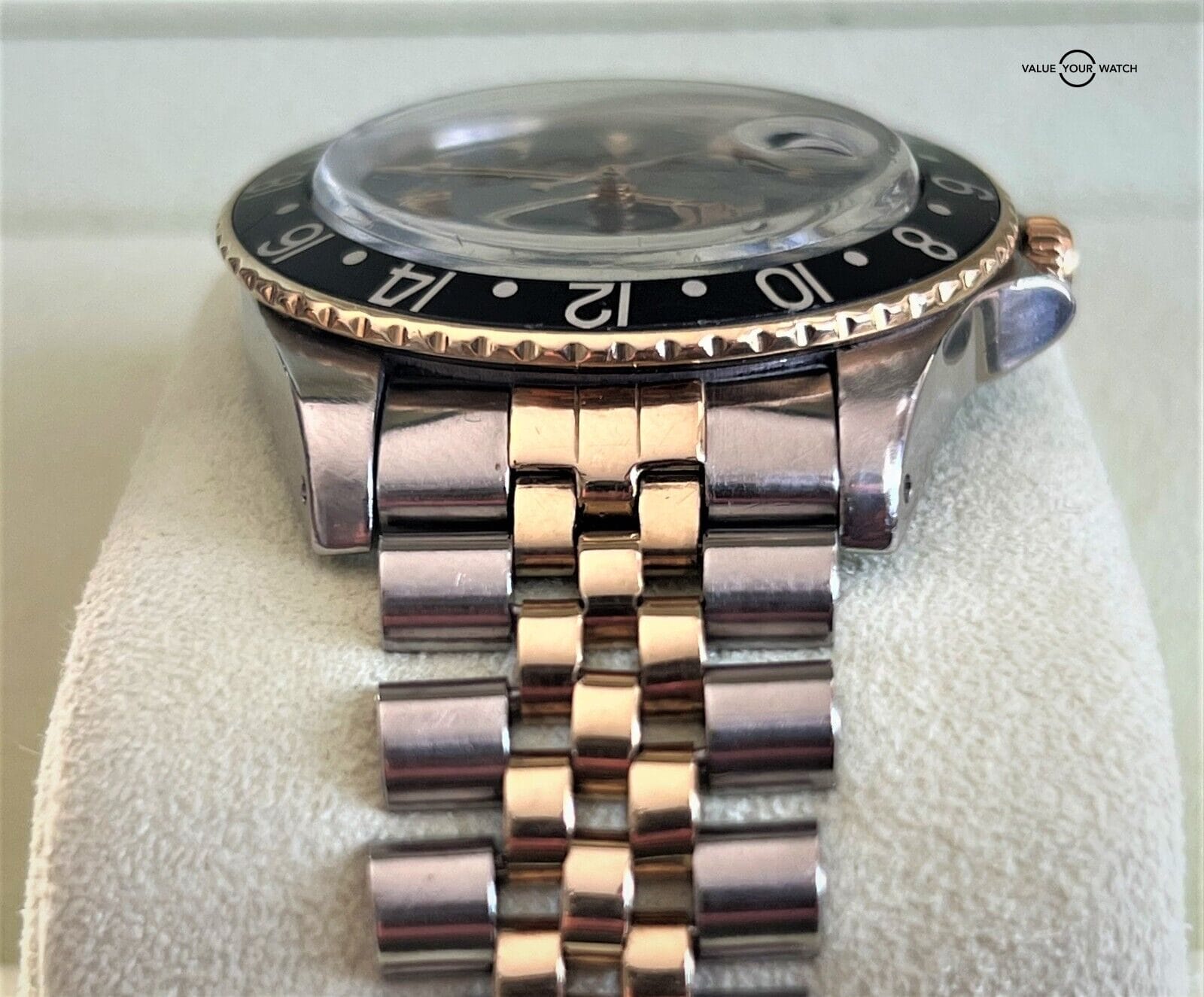 Rolex GMT Master 16753 18K Yellow Gold & Stainless Steel Black Nipple Dial! - Image 9