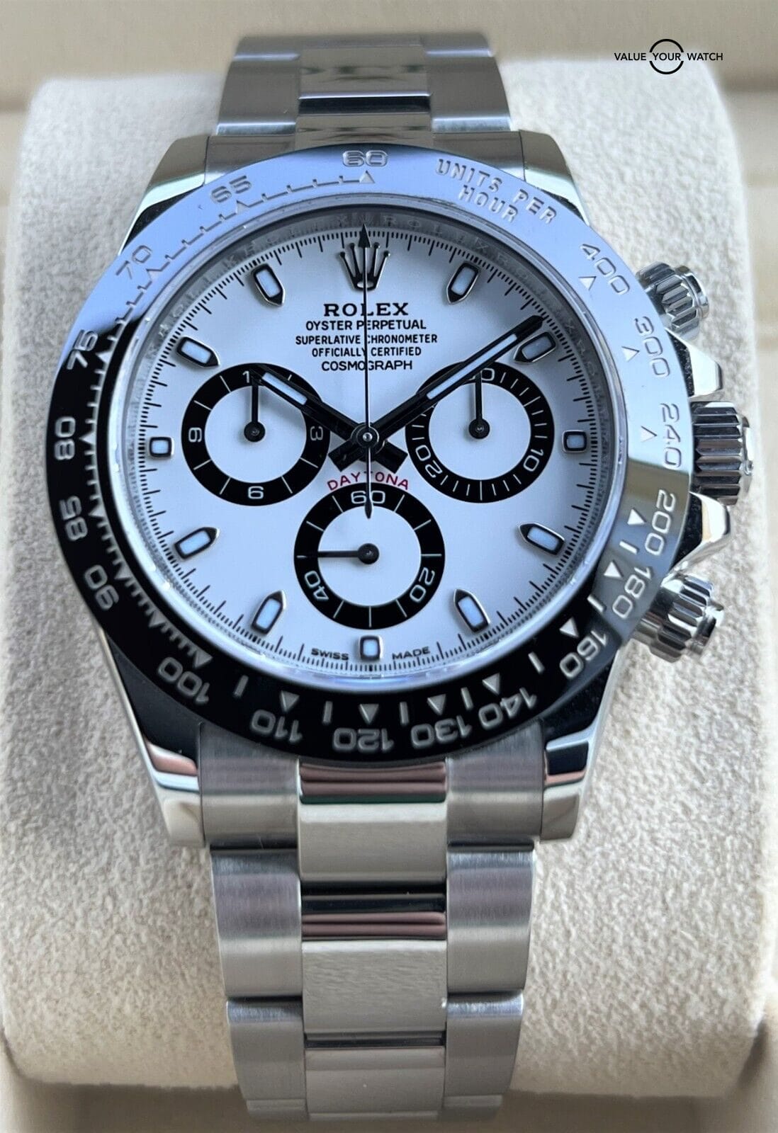 Rolex Daytona 116500LN Stainless Steel Ceramic Bezel White Dial “Panda” B&P! - Image 4