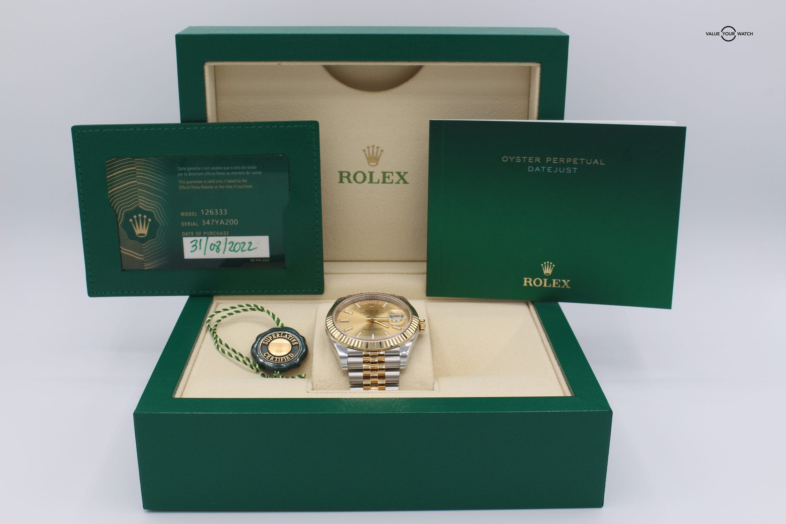 2022 New 41 mm Rolex Datejust II Two Tone