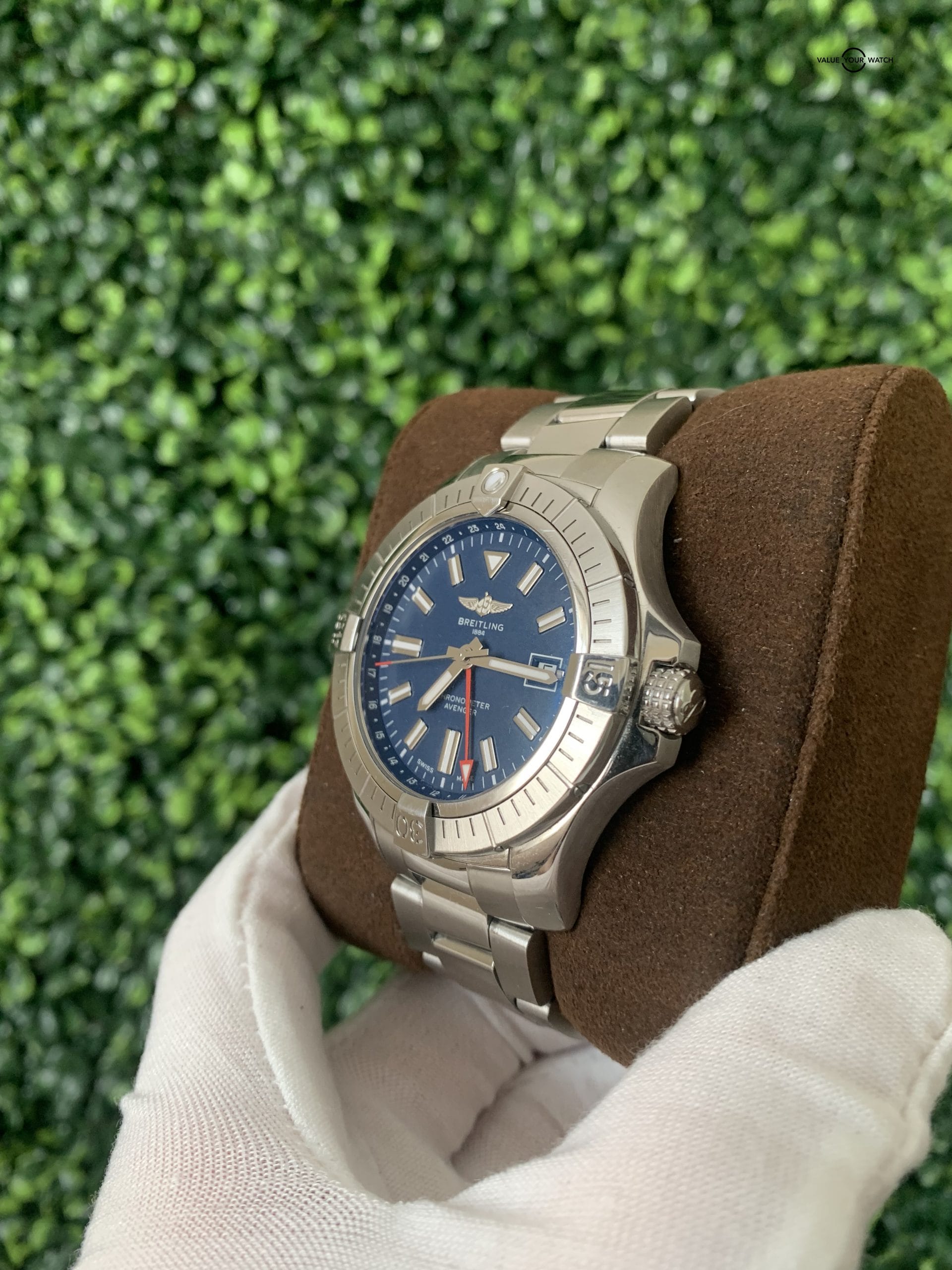 Breitling Avenger Blue GMT 45 Box Bracelet Automatic Steel - Image 2