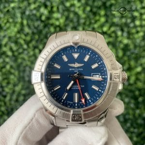 Breitling Avenger Blue GMT 45 Box Bracelet Automatic Steel