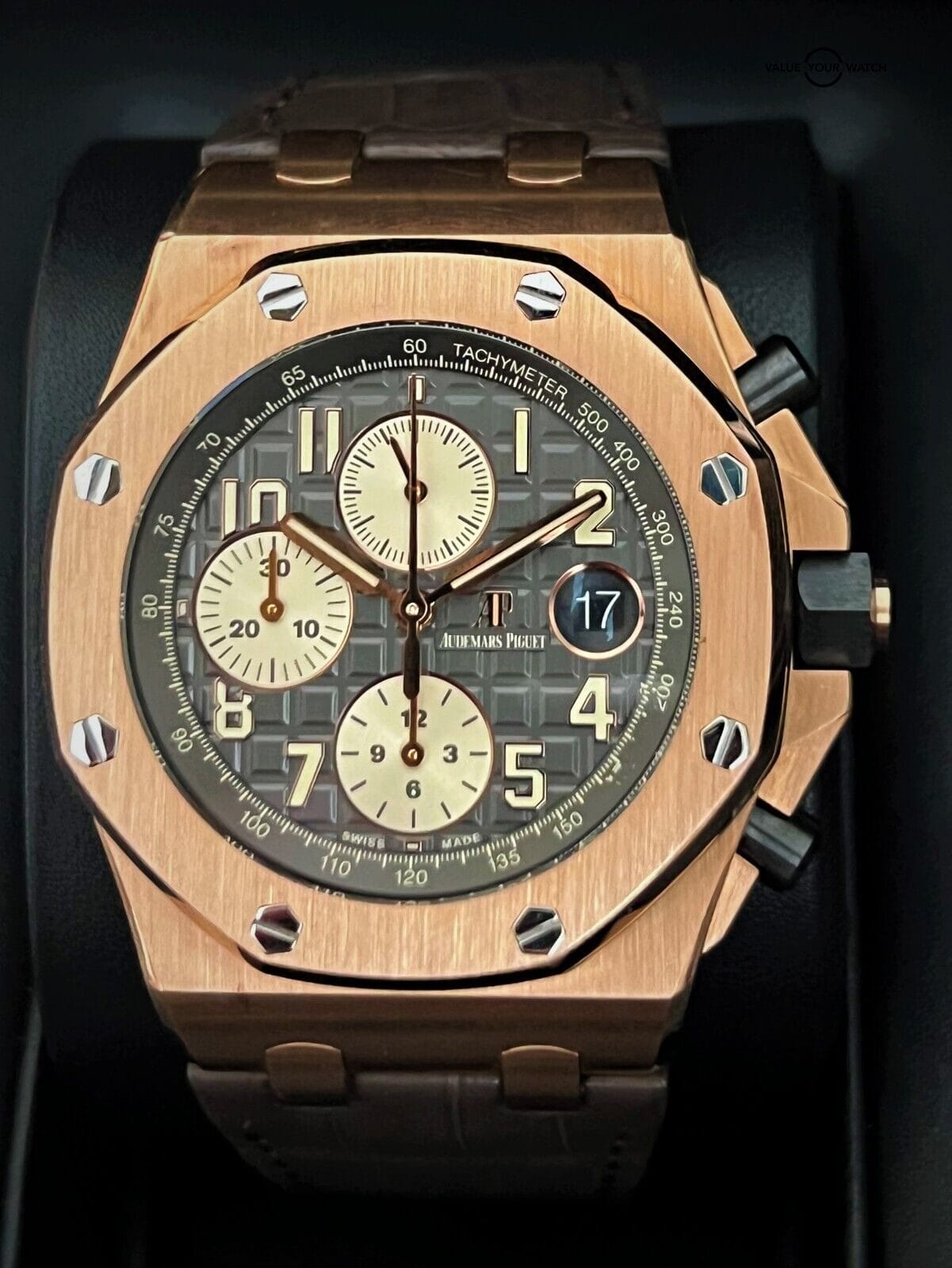 Audemars Piguet Royal Oak Offshore Rose Gold 42mm Chronograph BOXES/PAPERS! - Image 3