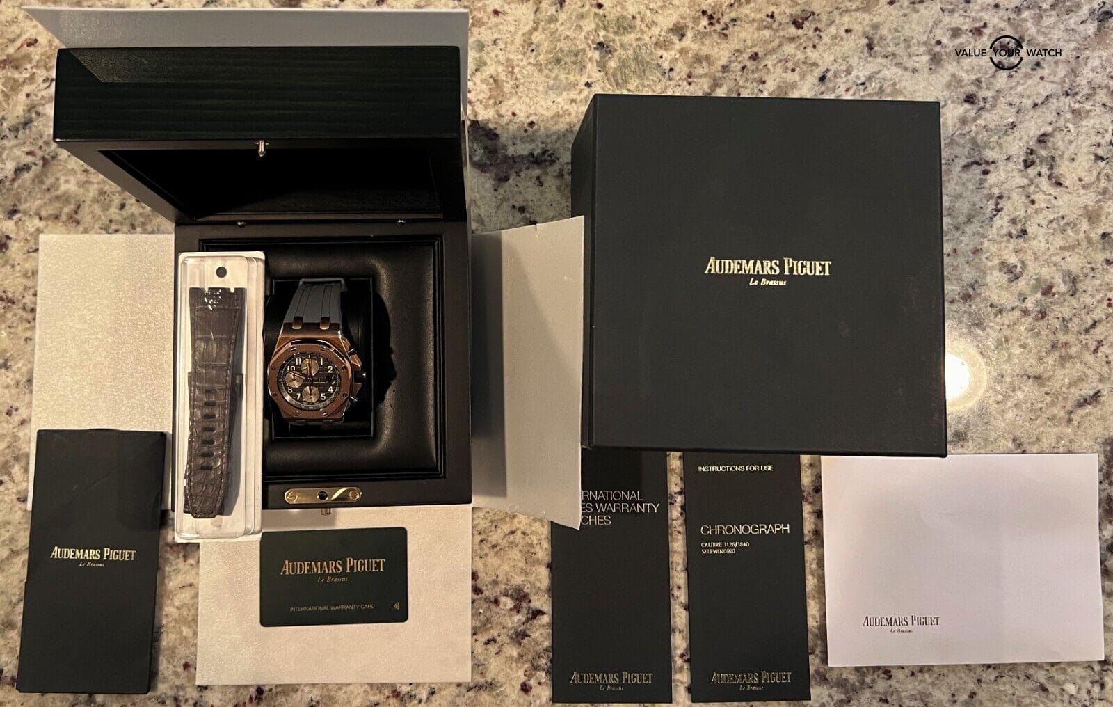 Audemars Piguet Royal Oak Offshore Rose Gold 42mm Chronograph BOXES/PAPERS! - Image 13