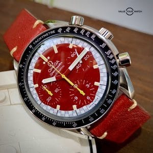ICONIC Omega Speedmaster Ferrari Red Michael Schumacher