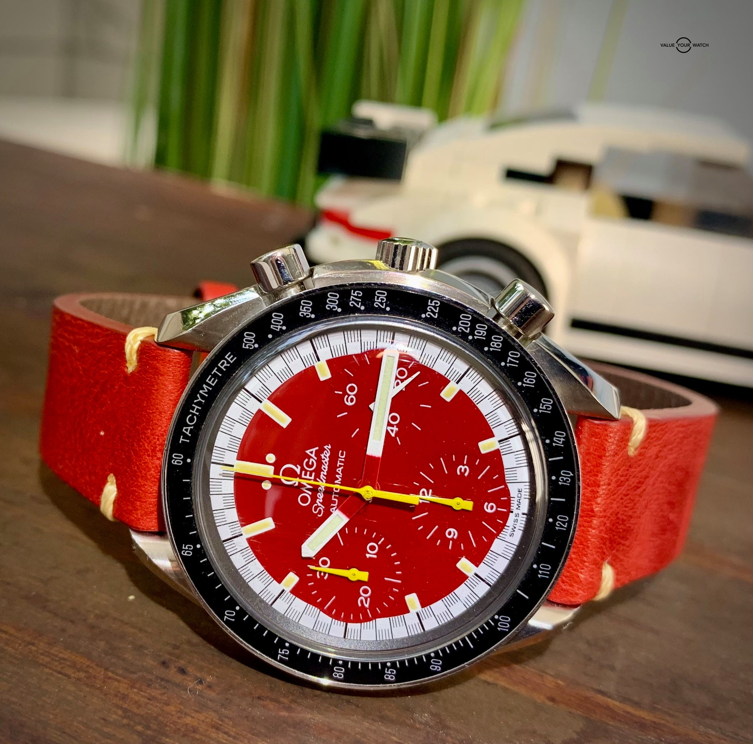 ICONIC Omega Speedmaster Ferrari Red Michael Schumacher Value