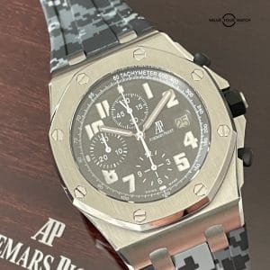 Audemars Piguet Royal Oak Offshore Chronograph 42mm AP Black Themes Steel – 26170ST.OO.D101CR.03 – Full Set Serviced w/ Warranty