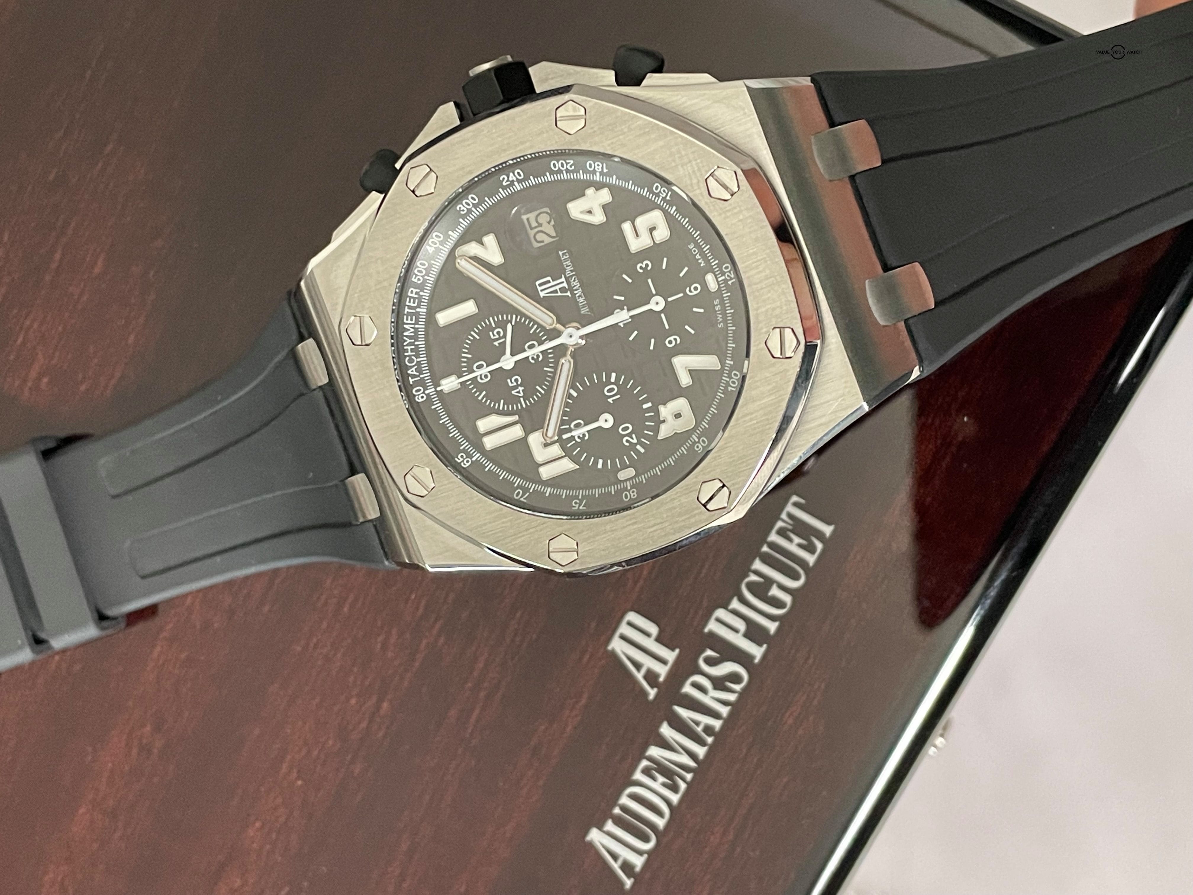 Audemars Piguet Royal Oak Offshore Chronograph 42mm AP Black Themes Steel – 26170ST.OO.D101CR.03 – Full Set Serviced w/ Warranty - Image 3