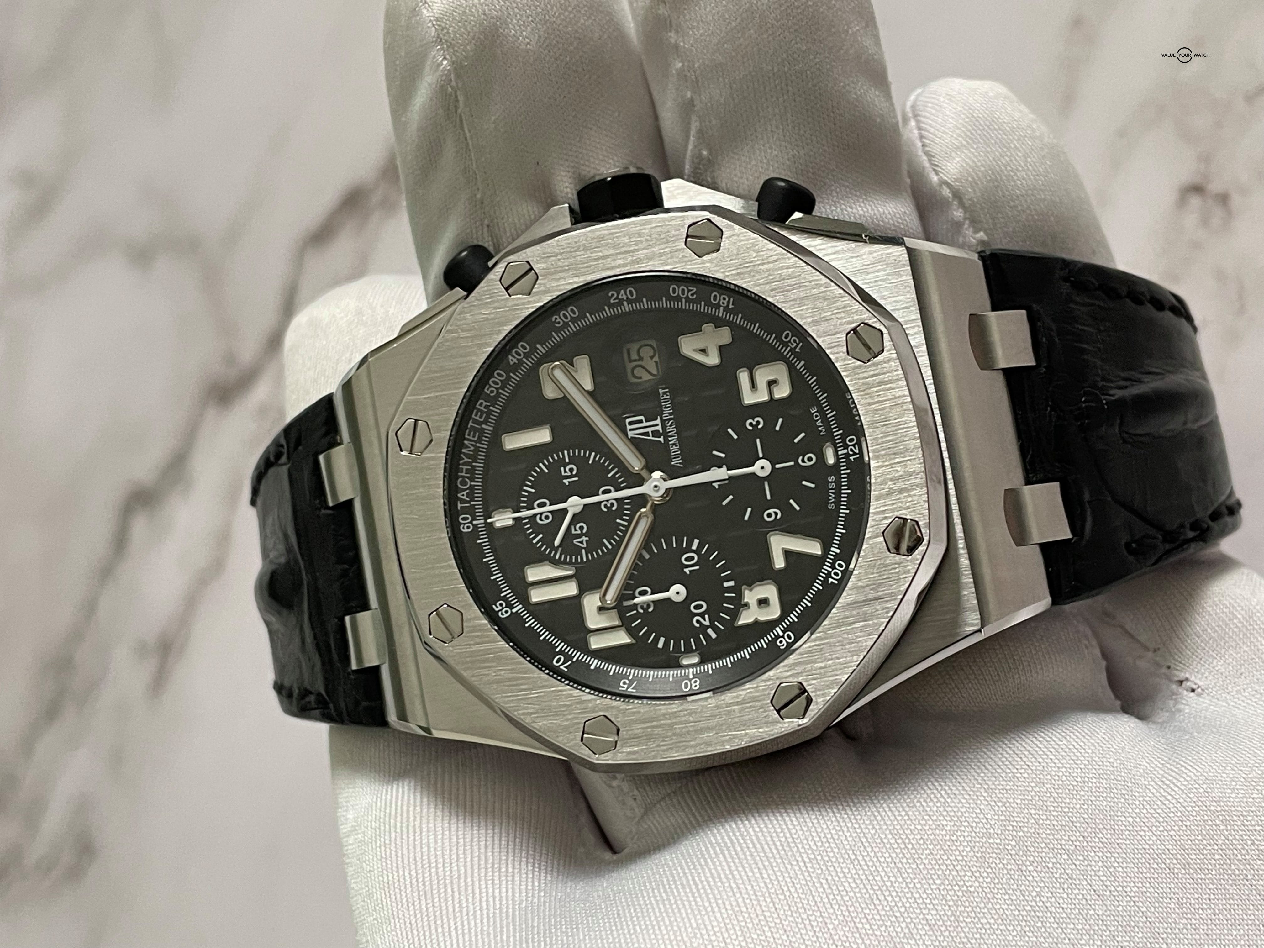 Audemars Piguet Royal Oak Offshore Chronograph 42mm AP Black Themes Steel – 26170ST.OO.D101CR.03 – Full Set Serviced w/ Warranty - Image 15