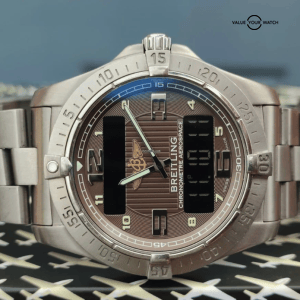 Breitling Aerospace two 42mm GMT Chronograph perpetual watch on titanium bracelet