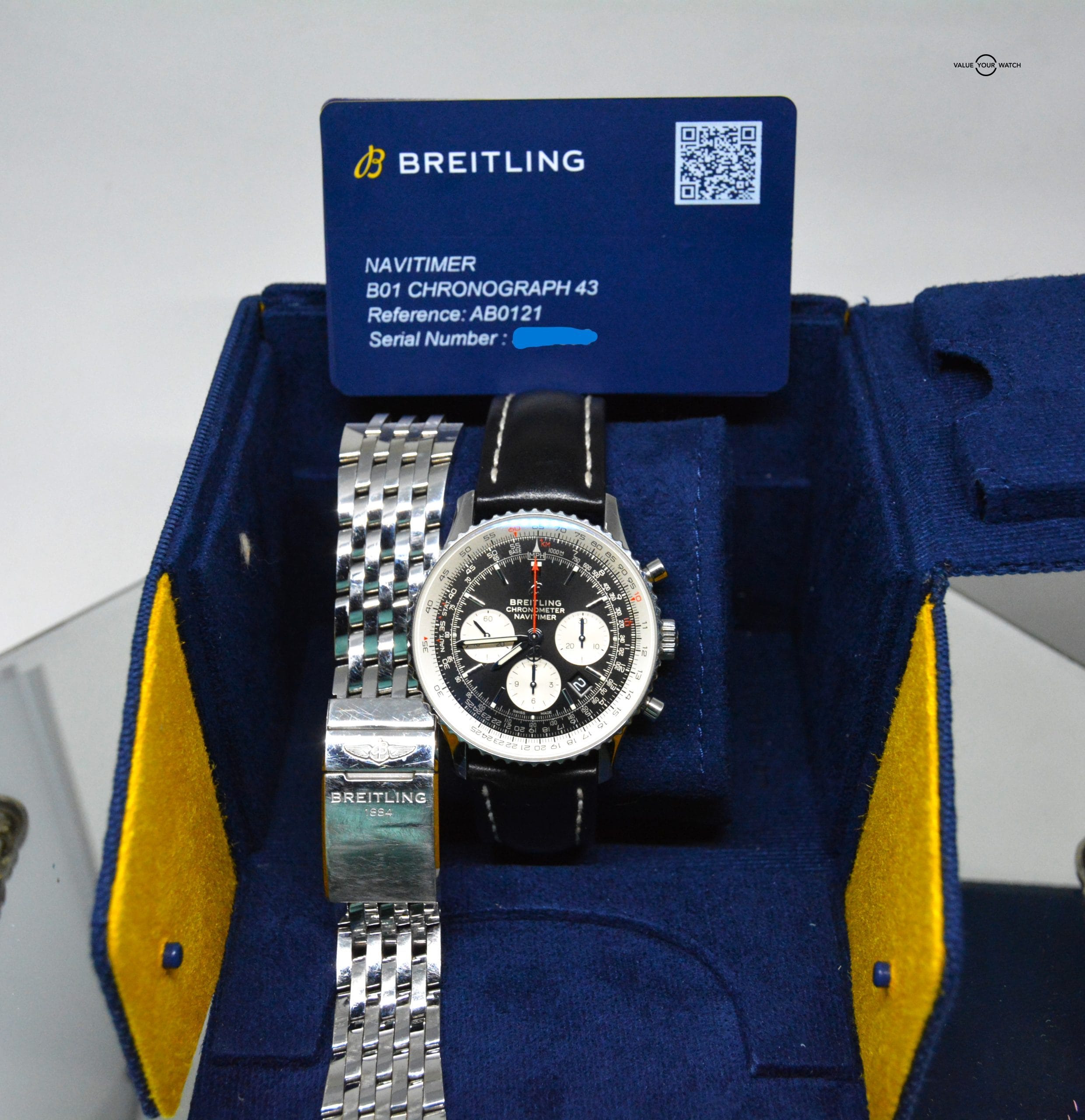 Breitling Navitimer B01 43mm Chronograph - “Reverse Panda” - Image 7