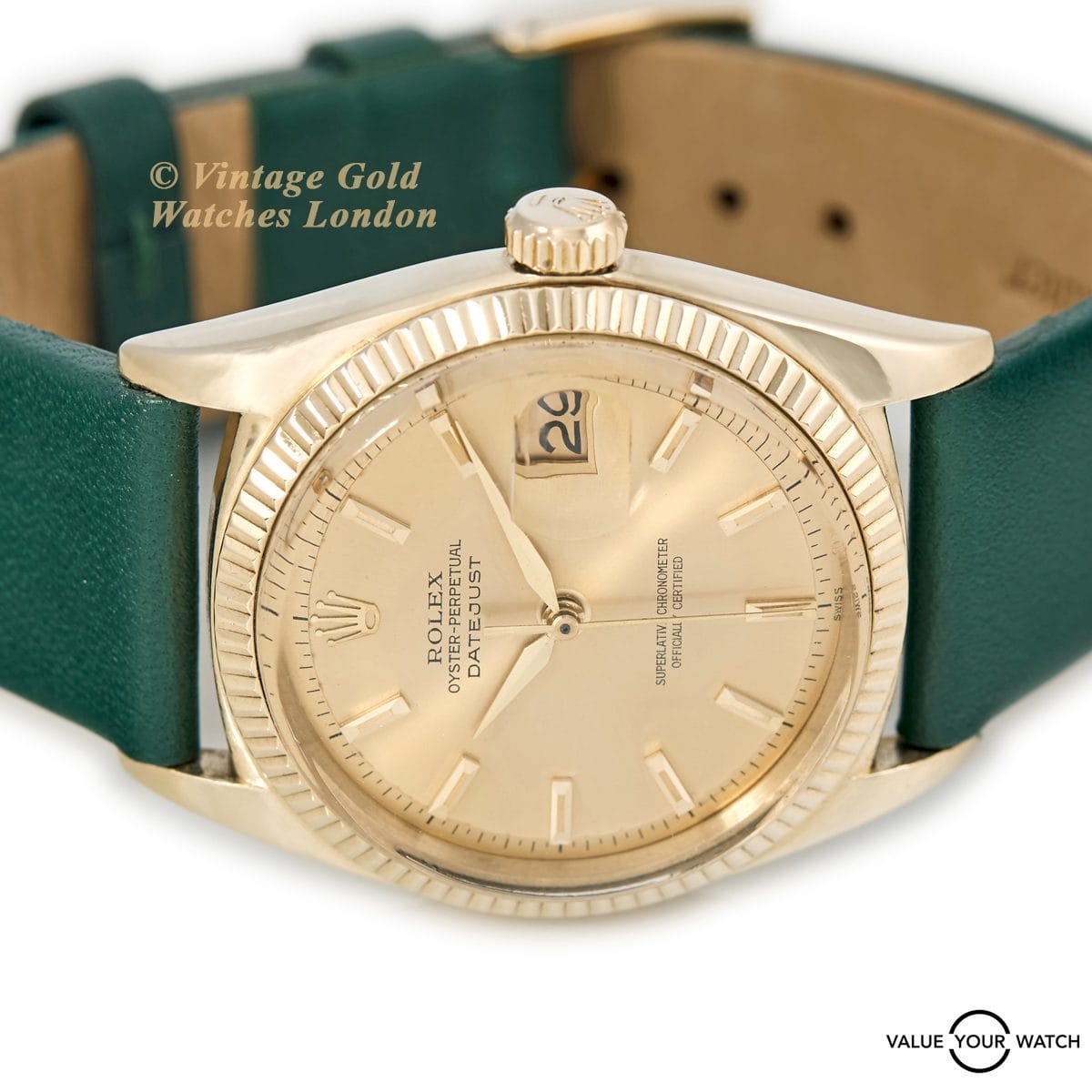 Rolex Oyster Perpetual Datejust Ref.1601 14ct 1955
