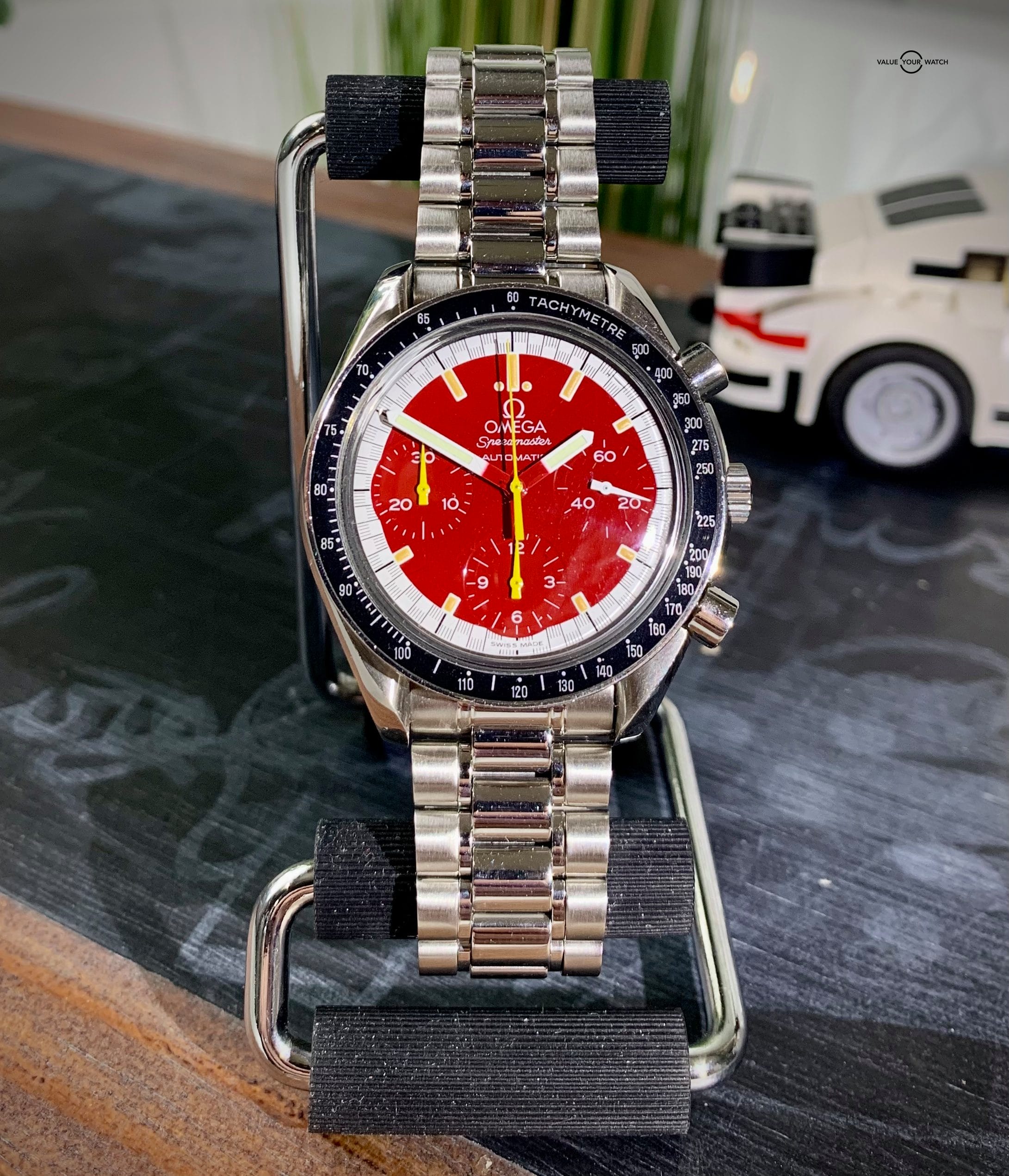 Omega Speedmaster Ferrari Red Michael Schumacher LE 3510.61 - Image 8