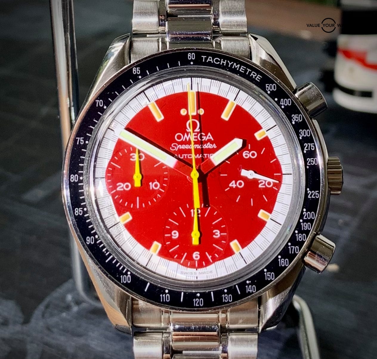 Omega Speedmaster Ferrari Red Michael Schumacher LE 3510.61 - Image 6