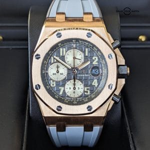 AUDEMARS PIGUET ROYAL OAK OFFSHORE 42mm ROSE GOLD Rhodium Grey Dial 26470or