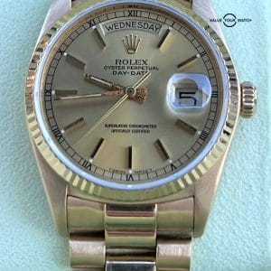 Rolex President Day-Date 18K Yellow Gold 36mm 18038