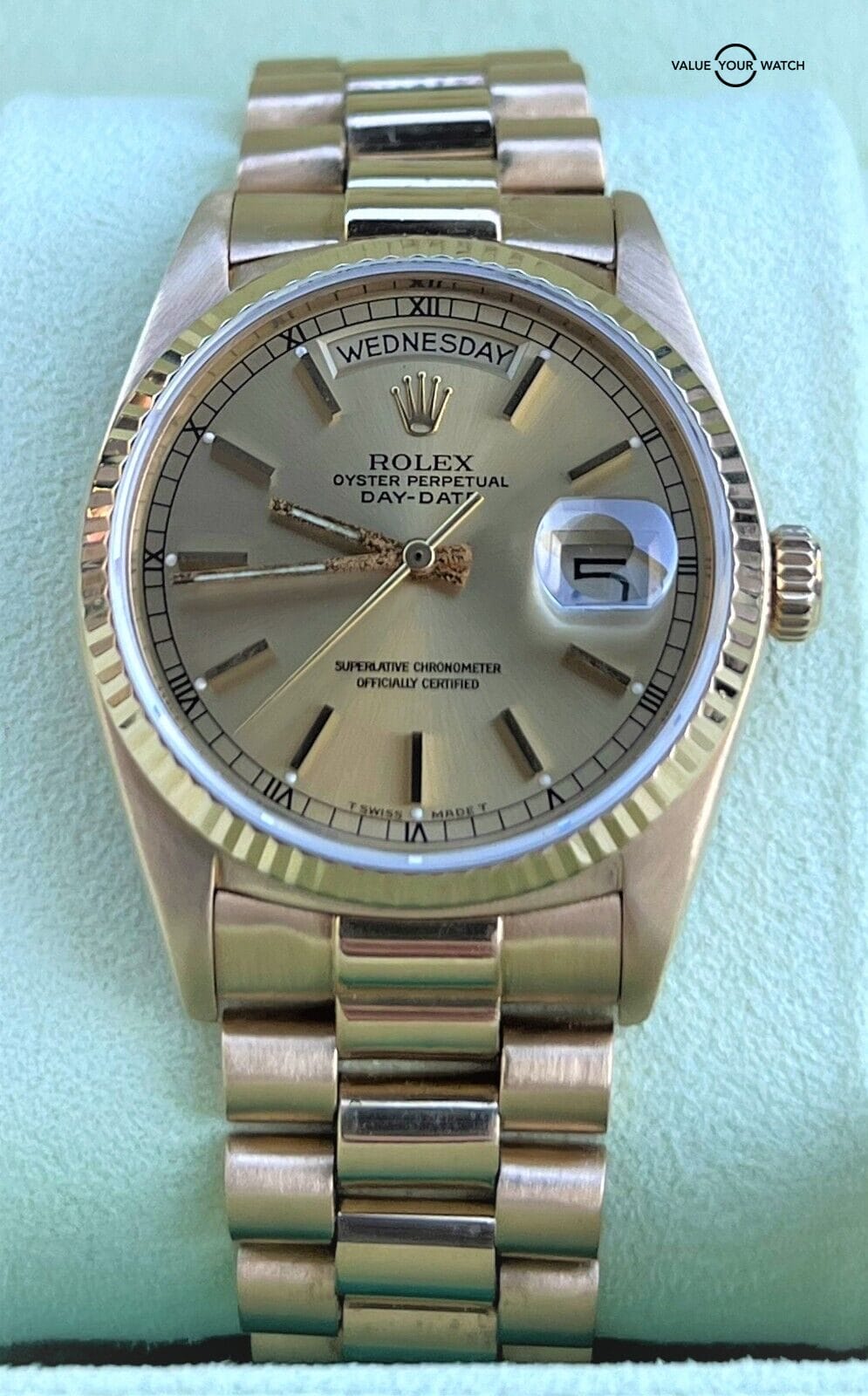 Rolex President Day-Date 18K Yellow Gold 36mm 18038