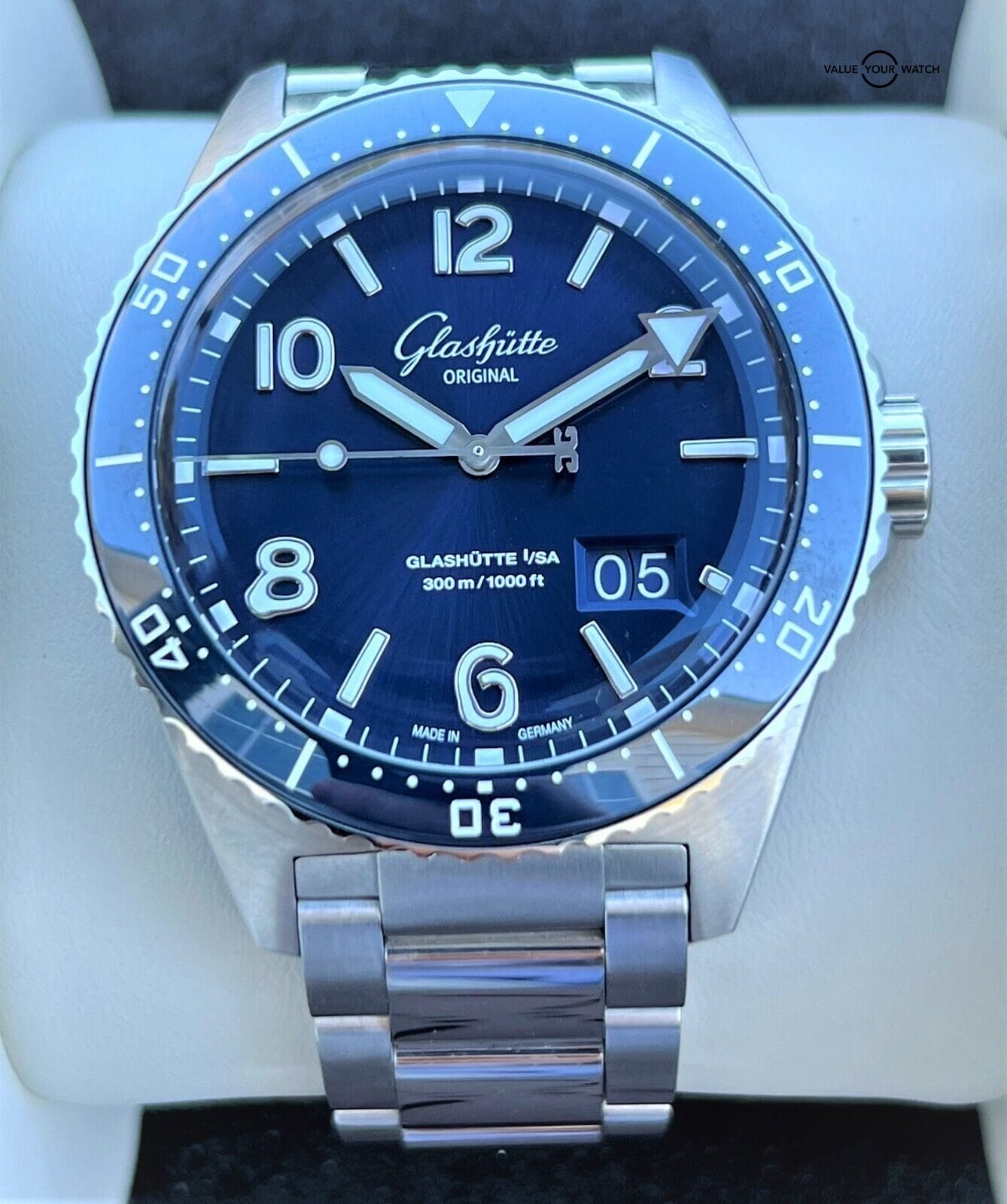 Glashutte Original SeaQ Panorama Date Stainless Steel Blue Dial 1-36-13-02-81-70 - Image 2