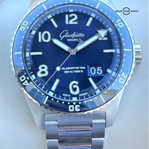 Glashutte Original SeaQ Panorama Date Stainless Steel Blue Dial 1-36-13-02-81-70