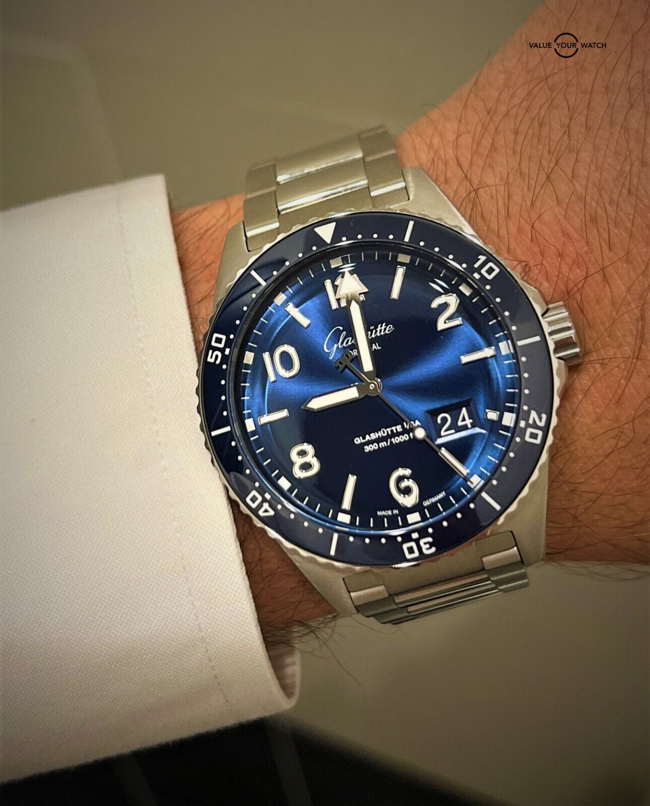 Glashutte Original SeaQ Panorama Date Stainless Steel Blue Dial 1-36-13-02-81-70 - Image 4