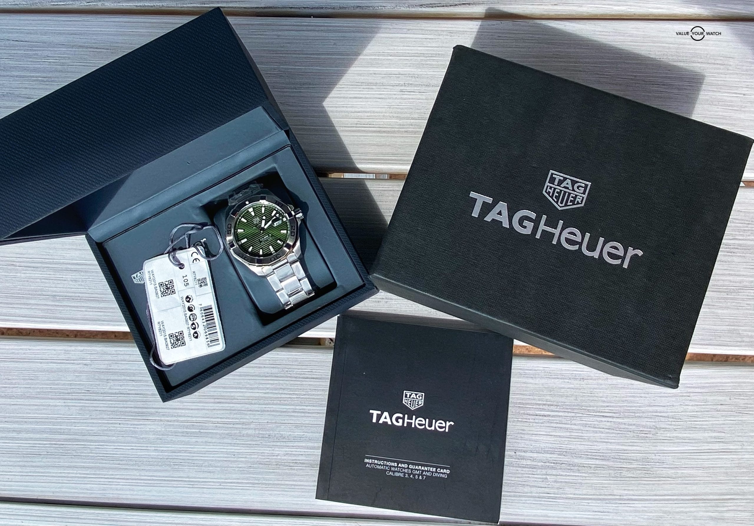Tag Heueur Aquaracer Green Bezel - 43mm – WAY2015 – FULL SET – MSRP $2550 - Image 13