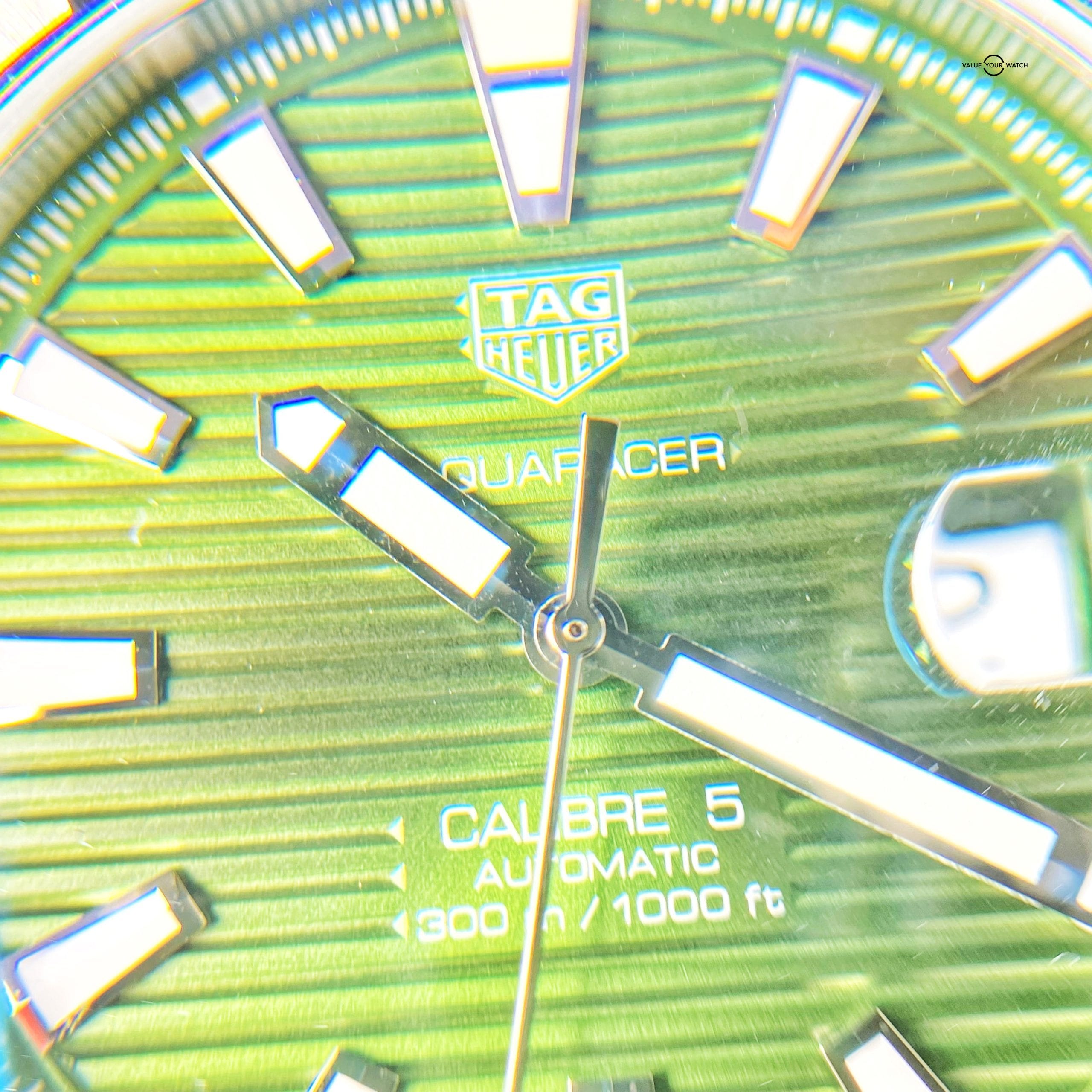 Tag Heueur Aquaracer Green Bezel - 43mm – WAY2015 – FULL SET – MSRP $2550 - Image 4