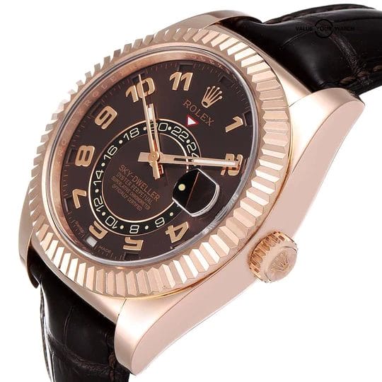 Rolex Sky-Dweller Oyster Perpetual Watch with 18K Everose Gold - Image 2
