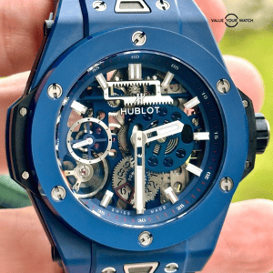 Hublot Blue Ceramic Meca 10 Big Bang – Full Set – Box & Papers 414.EX.5123.RX