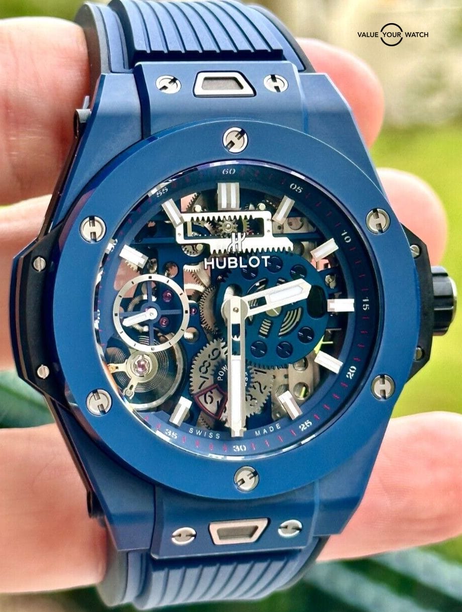 Hublot Blue Ceramic Meca 10 Big Bang - Full Set - Box & Papers 414.EX.5123.RX