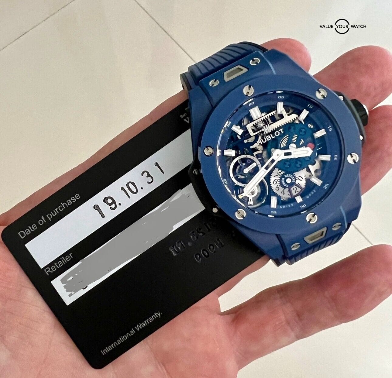 Hublot Blue Ceramic Meca 10 Big Bang - Full Set - Box & Papers 414.EX.5123.RX - Image 5