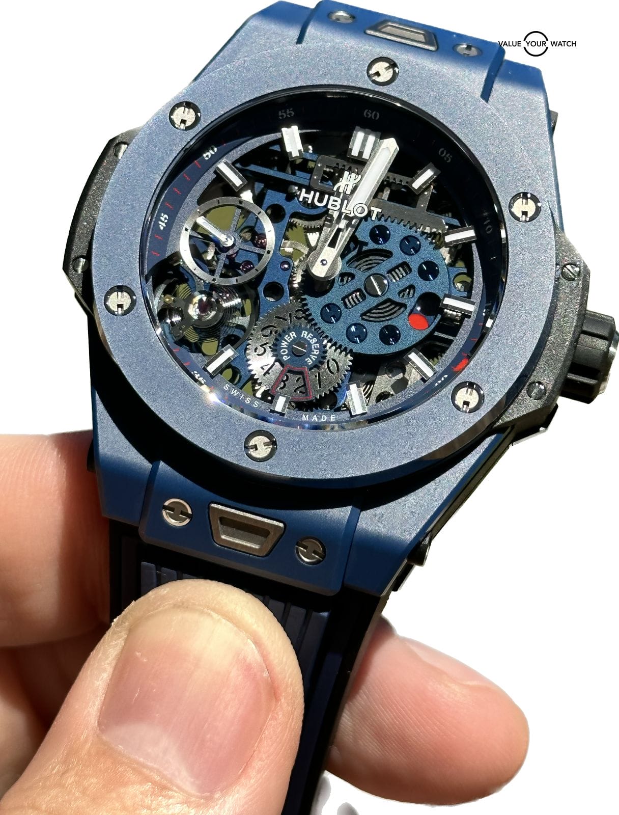 Hublot Blue Ceramic Meca 10 Big Bang - Full Set - Box & Papers 414.EX.5123.RX - Image 6