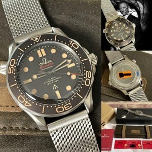 Omega Seamaster Diver 300M 007 Edition Titanium NTTD – NEW Full Set!