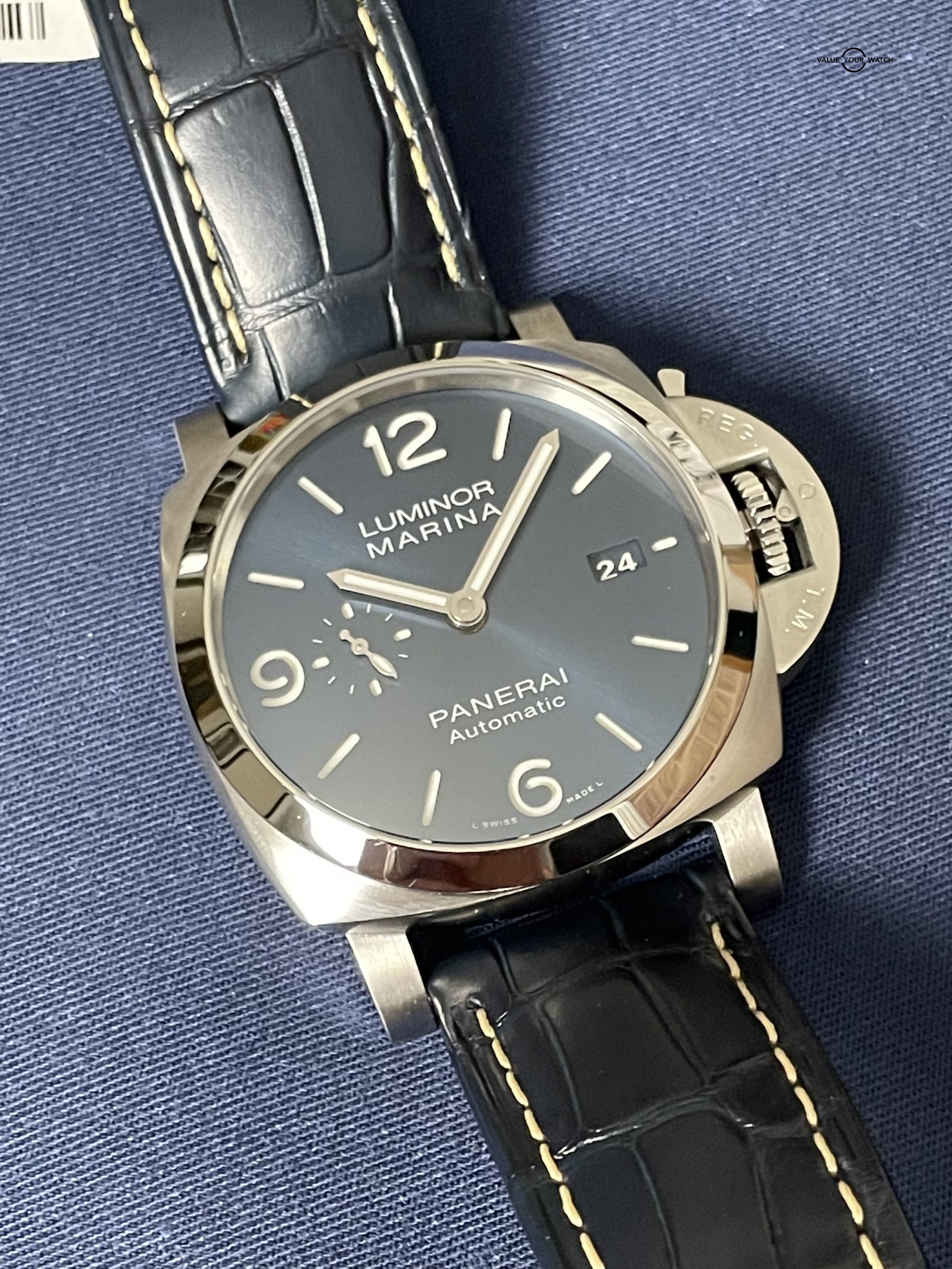 Panerai Luminor Marina 1950 3 Days Steel 44mm Blue Dial PAM01313