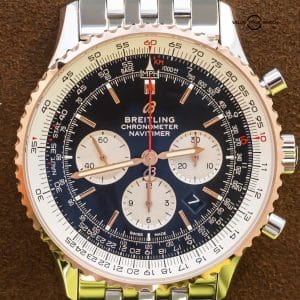 Breitling Navitimer 1 B01 Chronograph 46 Rose Gold $12K MSRP Complete Box UB0127
