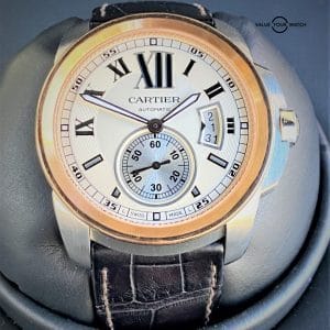 Cartier Calibre de Cartier 42mm 3389 18K Rose Gold Bezel