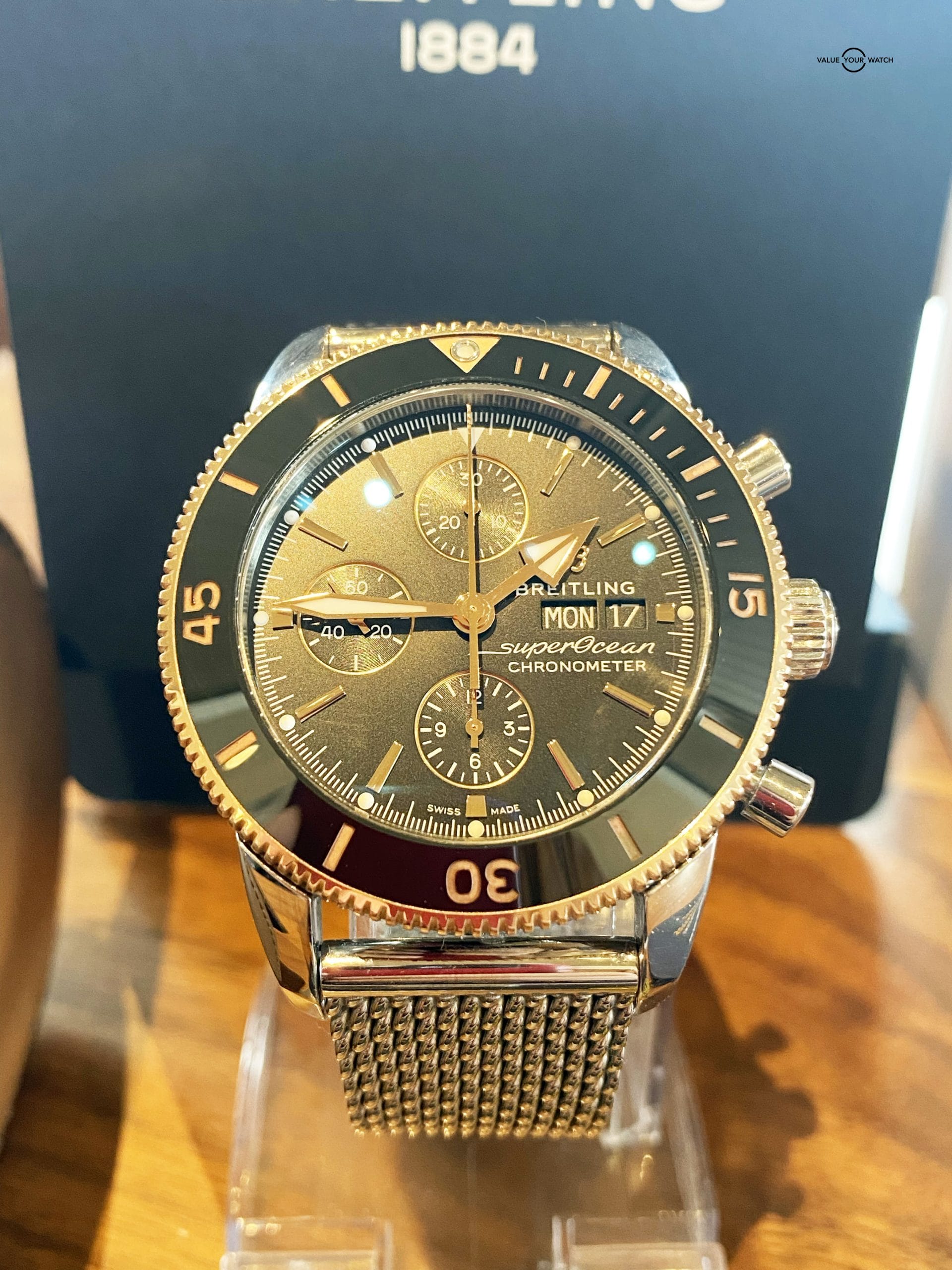 Breathing Super Ocean Heritage Chronograph U13313121B1A1 Under Manufacturers warranty