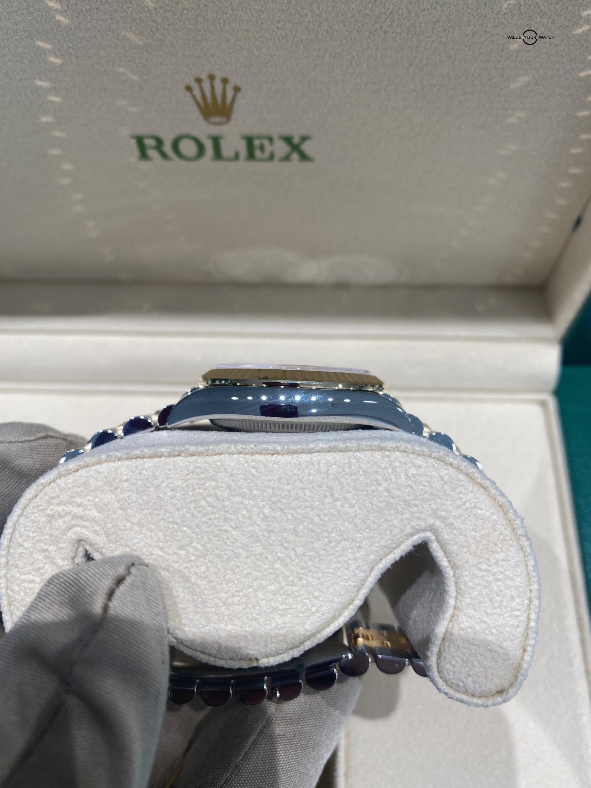 New Model 2022 Rolex Datejust 31 Floral Olive Green Diamond Dial 278273 - Image 6