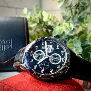 BEAUTIFUL!! TAG Heuer Black Titanium Carrera Chronograph Calibre 16
