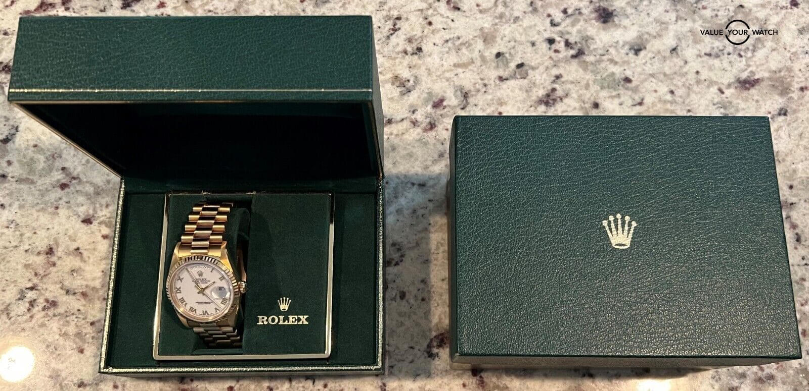 Rolex President Day-Date 18238 36mm 18K Yellow Gold White Roman Dial! - Image 13