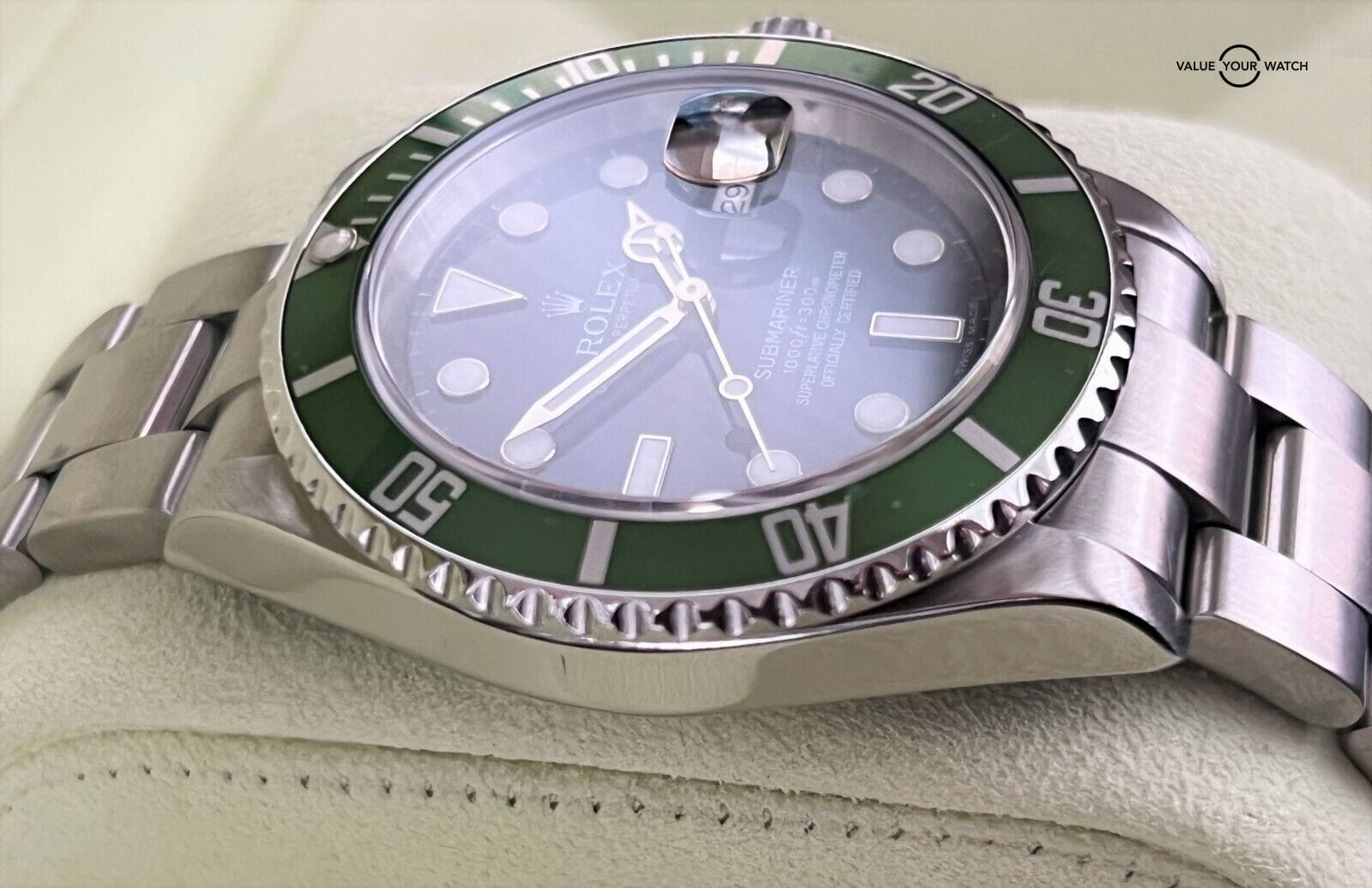 Rolex Submariner Kermit 16610LV Stainless Steel Green Bezel/Black Dial/Serviced! - Image 8