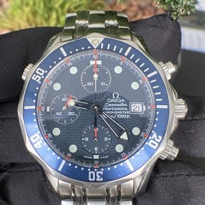 Omega Seamaster Diver 300m Chronograph Blue Dial