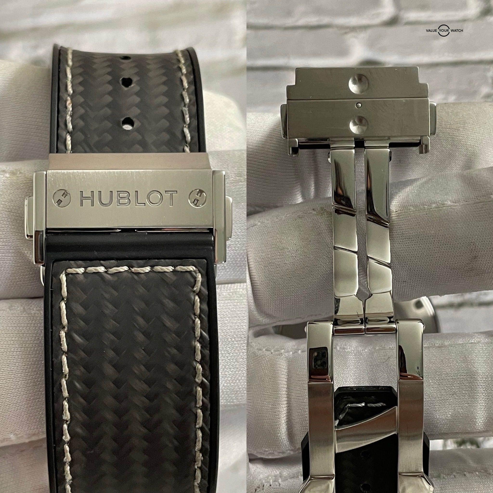 Hublot Classic Fusion 45mm Titanium Carbon Fiber Dial and Strap – Full Set + Travel Case! - Image 5