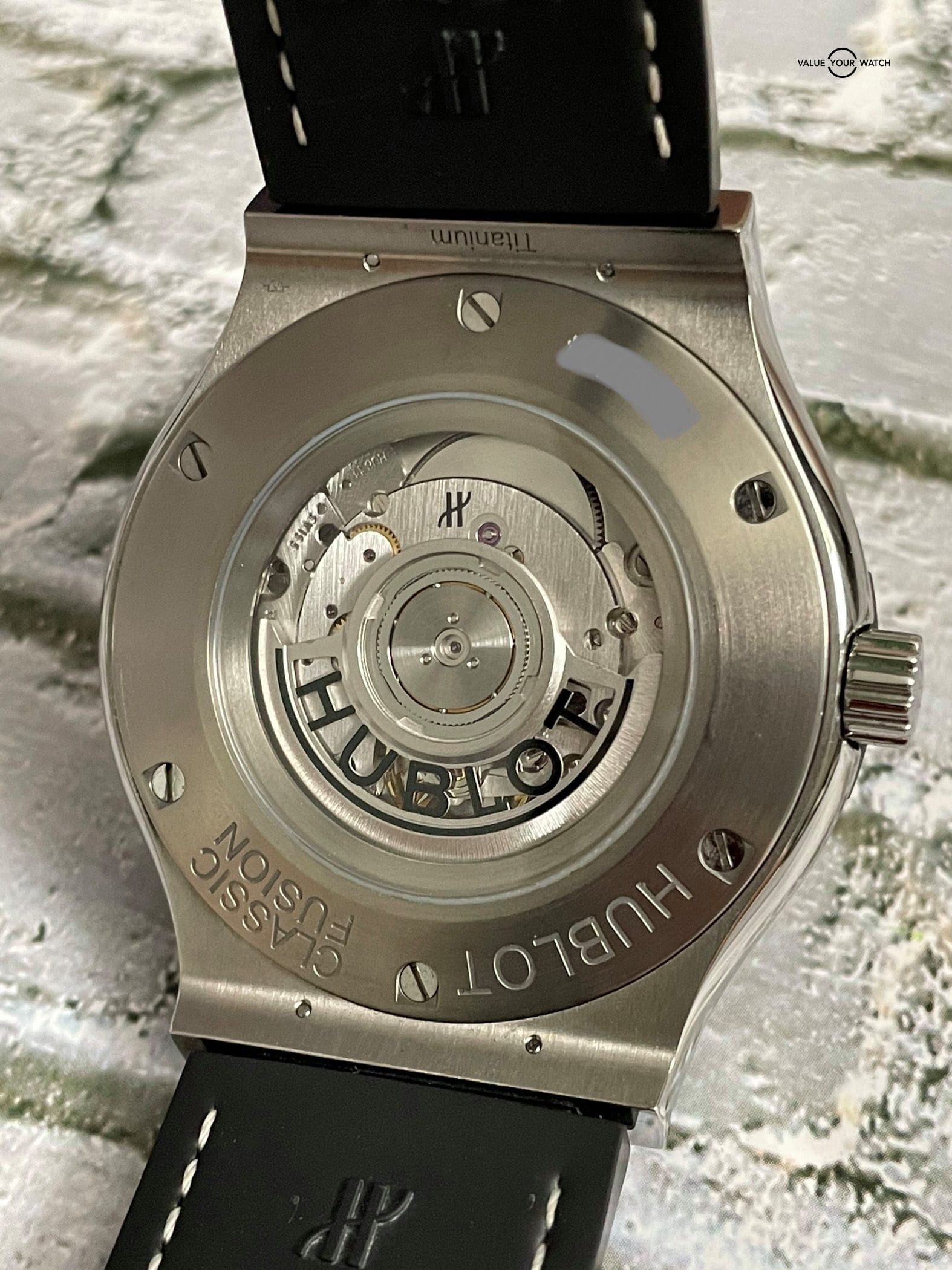 Hublot Classic Fusion 45mm Titanium Carbon Fiber Dial and Strap – Full Set + Travel Case! - Image 13