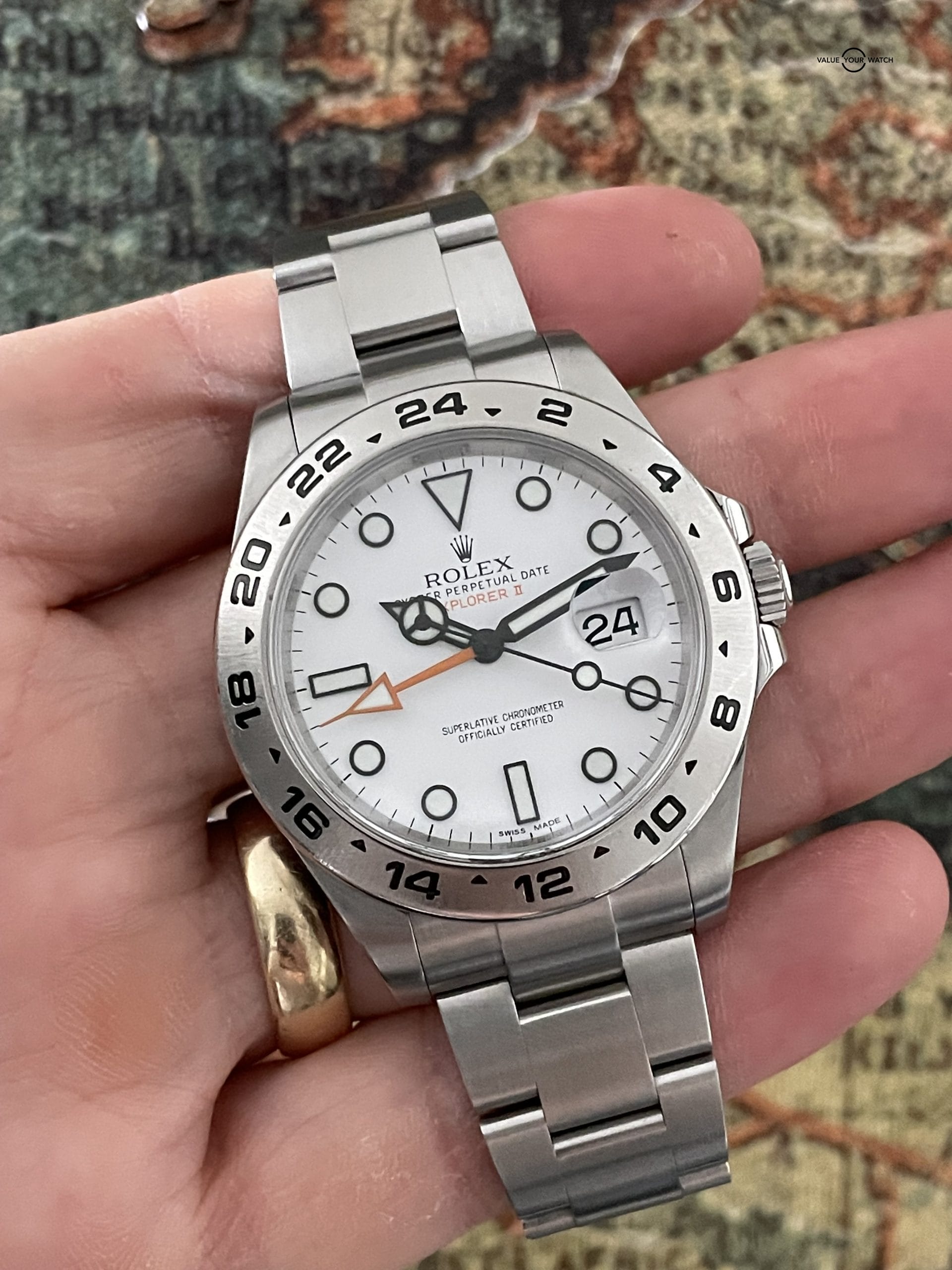 Rolex Explorer II 42mm White Polar Dial GMT – 216570 – Full Set 2016 - Image 2