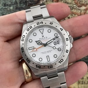 Rolex Explorer II 42mm White Polar Dial GMT – 216570 – Full Set 2016