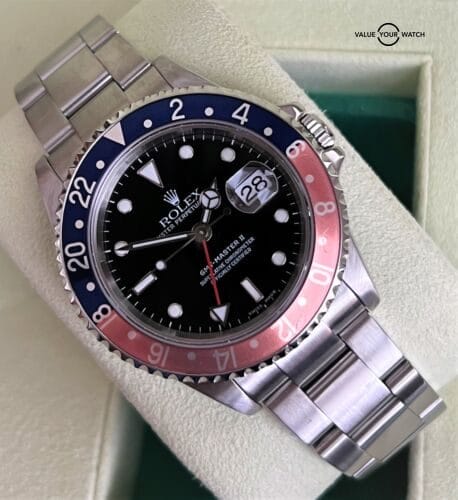Rolex GMT Master II Pepsi 16710 No Holes Blue Red Stainless Steel 40mm! - Image 4