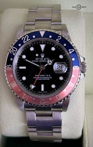 Rolex GMT Master II Pepsi 16710 No Holes Blue Red Stainless Steel 40mm! - Image 5